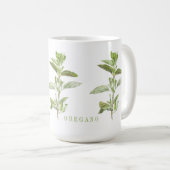 FRESH OREGANO Tall White Mok (Voorkant rechts)