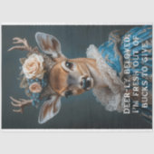 Fresh Out Of Bucks Om Sassy Deer Decoupage Te Geve Tissuepapier (Voorkant)
