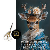Fresh Out Of Bucks Om Sassy Deer Decoupage Te Geve Tissuepapier