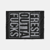 Fresh Outta Fors Funny Sarcasm Fleece Deken (Voorkant (Horizontaal))