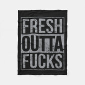 Fresh Outta Fors Funny Sarcasm  Fleece Deken (Voorkant)