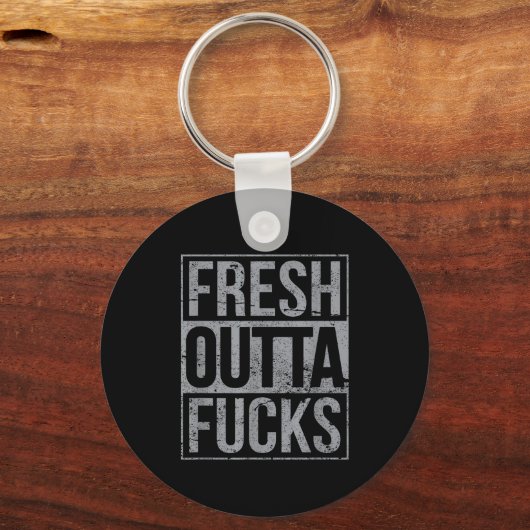 Fresh Outta Fors Funny Sarcasm  Sleutelhanger (Voorkant)