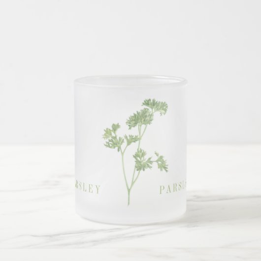 FRESH PARSLEY Frosted Glass Mok (Center)
