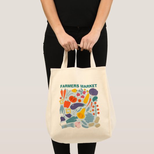 Fresh Picks Tas – Custom Farmers Market Bag (Voorkant (product))