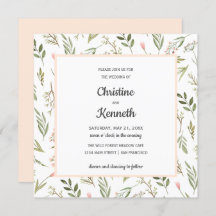 Fresh Pink wildbloemen chic Botanical bruiloft