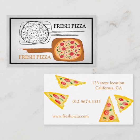 Fresh Pizza Visitekaartje (Voorkant / Achterkant)