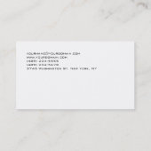 Fresh Plain Zwart Grijs Wit Visitekaartje (Achterkant)