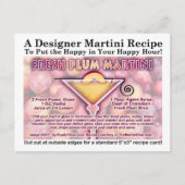 Fresh Plum Martini Recipe Briefkaart (Voorkant)