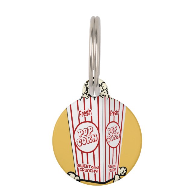 Fresh Popcorn Huisdierpenning (Voorkant)