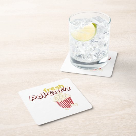 Fresh Popcorn Kartonnen Onderzetters (Insitu)