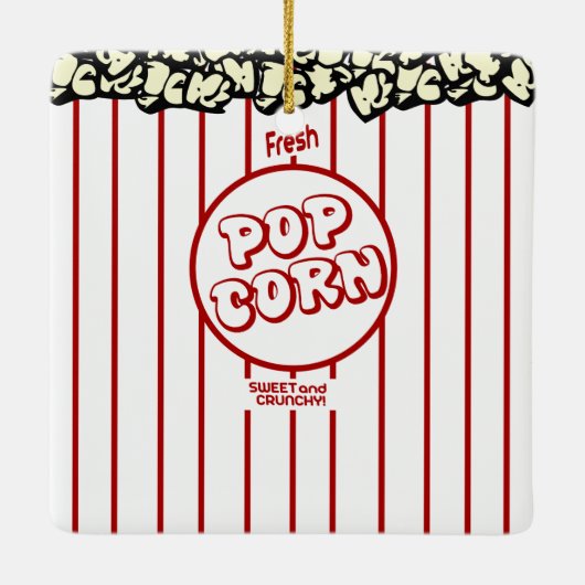 Fresh Popcorn Keramisch Ornament (Achterkant)