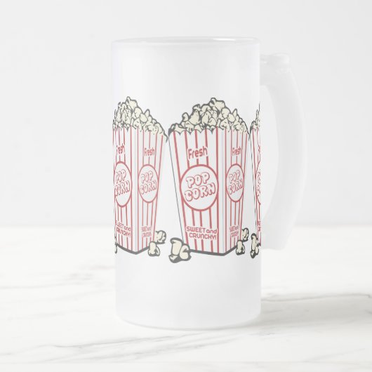 Fresh Popcorn Matglas Bierpul (Voorkant rechts)