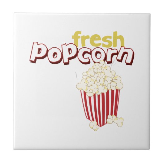 Fresh Popcorn Tegeltje (Voorkant)