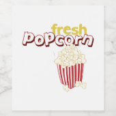 Fresh Popcorn Wijn Etiket (Enkel label)