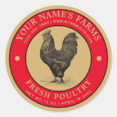  Fresh Poultry Label Sjabloon (Voorkant)