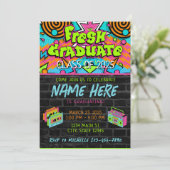 Fresh Prince 90s High School Afstudeerfeest Kaart (Staand voorkant)
