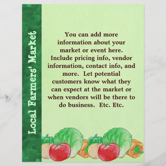 Fresh Produce Flyer (Achterkant)