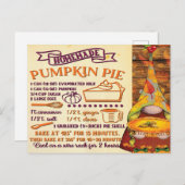 Fresh Pumpkin Pie Gnome Briefkaart (Voorkant / Achterkant)