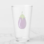 Fresh Purple Eggplant Copo de vidro Glas (Achterkant)