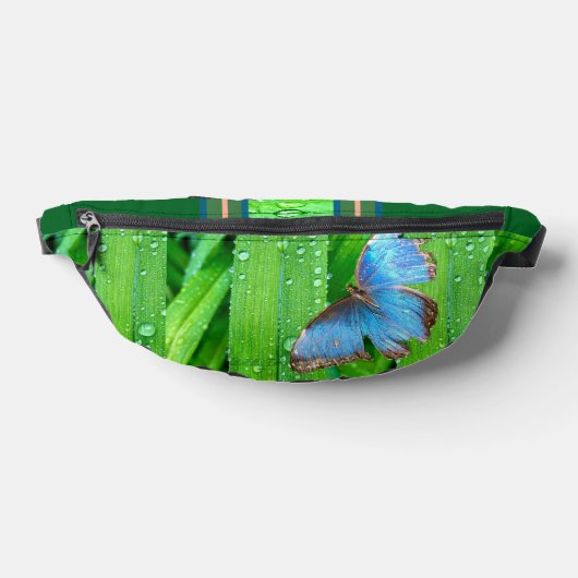 Fresh rain with butterfly fanny pack. heuptasje (Liggend)