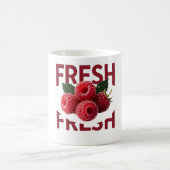 Fresh Raspberry Minimalist Fruit Koffiemok (Center)