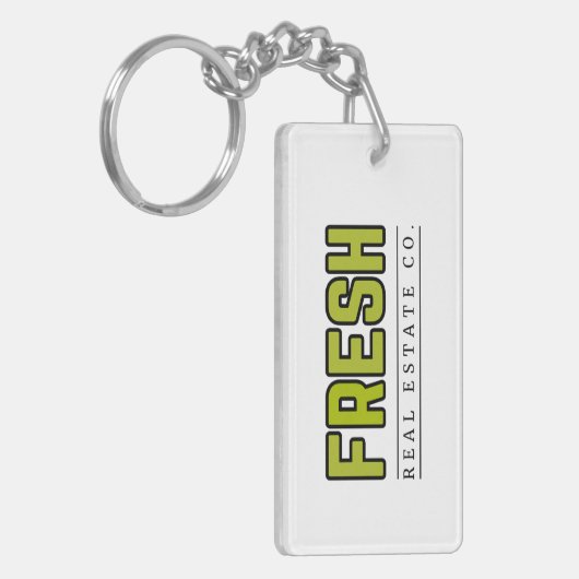 FRESH rechthoekige sleutelhanger (Voorkant Links)