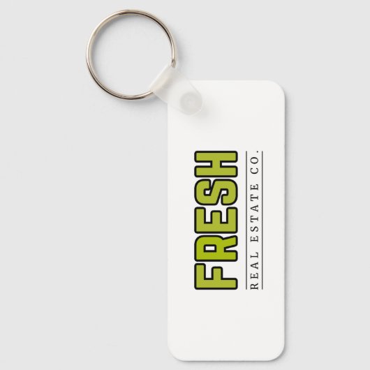 FRESH rechthoekige sleutelhanger (Voorkant)