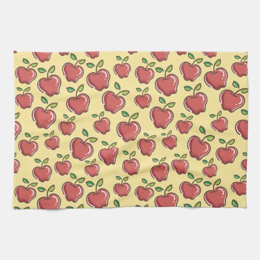 Fresh Red Apple Kitchen Towel Theedoek (Horizontaal)