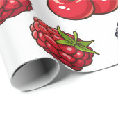 Fresh Red Berries and Cherries Cadeaupapier (Rol Hoek)