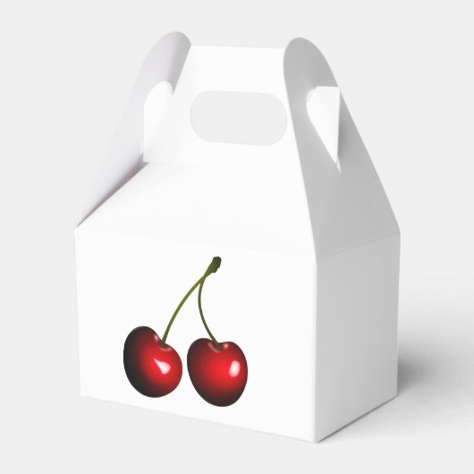 Fresh Red Sweet Cherries Bedankdoosjes (Achterkant)