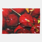 Fresh Ripe Cherries Kitchen Towel Theedoek (Horizontaal)