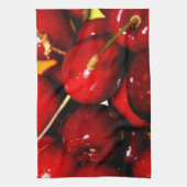 Fresh Ripe Cherries Kitchen Towel Theedoek (Verticaal)