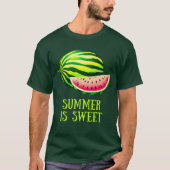 Fresh, Ripe Watermelon with Summer Vibes T-shirt (Voorkant)