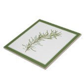 FRESH ROSEMARY 6x6 Keramische Tegel (-tekst) Groen Tegeltje (Zijkant)
