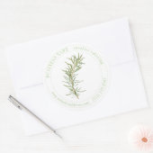 FRESH ROSEMARY Biz ID Grote ronde Stickers (Envelop)