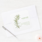 FRESH ROSEMARY Biz ID Grote Vierkante Stickers (Envelop)