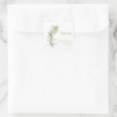FRESH ROSEMARY Biz ID Kleine Vierkante Stickers (Tas)