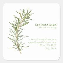 FRESH ROSEMARY Biz ID Kleine Vierkante Stickers