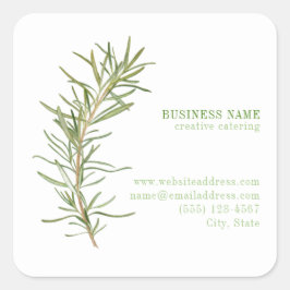 FRESH ROSEMARY Biz ID Kleine Vierkante Stickers