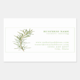 FRESH ROSEMARY Biz ID Rechthoek Stickers