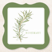 FRESH ROSEMARY Bracket Papier Onderzetters +tekst  (Voorkant)