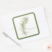 FRESH ROSEMARY Grote Vierkante Stickers - Groen (Envelop)