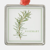 FRESH ROSEMARY Premium Square Ornament (Voorkant)