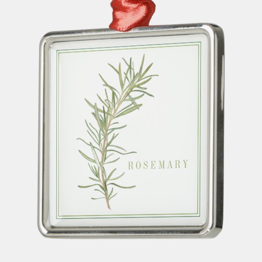 FRESH ROSEMARY Premium Square Ornament (Links)