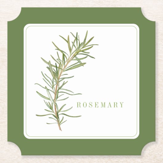 FRESH ROSEMARY Ticket Paper Onderzetter (+tekst) G (Voorkant)