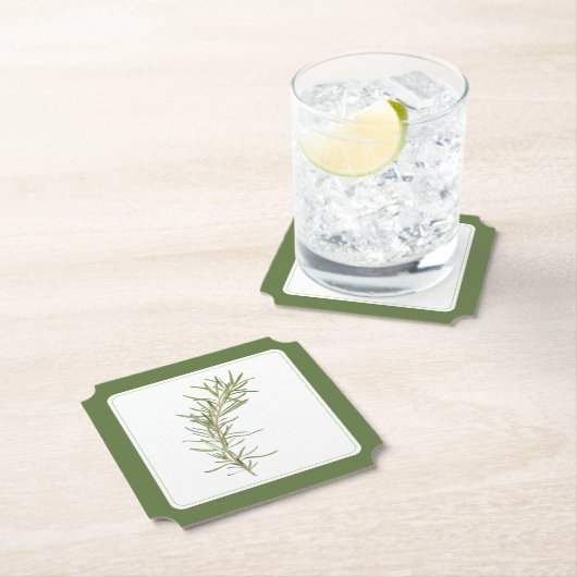 FRESH ROSEMARY Ticket Paper Onderzetter (-text) Gr (Insitu)