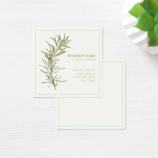 FRESH ROZEMARIJN 2,5 Vierkant Visitekaartje (Bureau)
