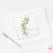FRESH ROZEMARIJN Grote Vierkante Stickers (Envelop)