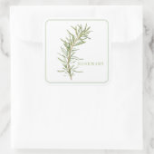 FRESH ROZEMARIJN Grote Vierkante Stickers (Tas)