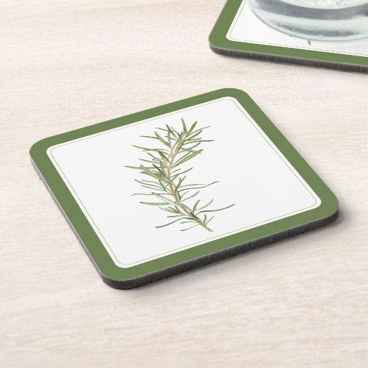 FRESH ROZEMARIJN Hard Plastic Onderzetter (-tekst) (Linkerzijde)